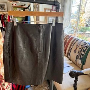 Vintage Leather Skirt